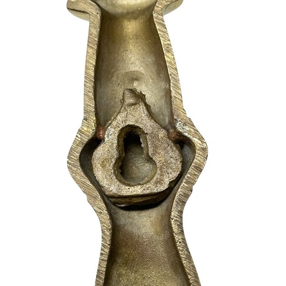 Vintage Brass Double Arm Wall Candle Holder MCM Hollywood Regency Decor 12 Inch - Picture 13 of 16